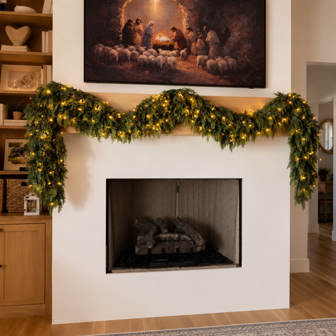Highland Cedar Mantel Garland