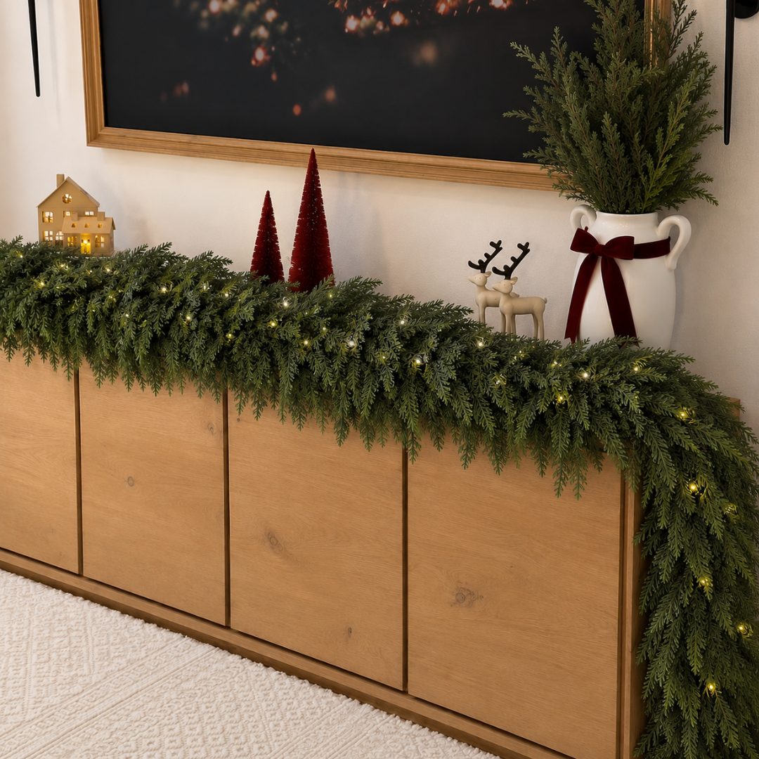 Ashcroft Long-Needle Pine Garland