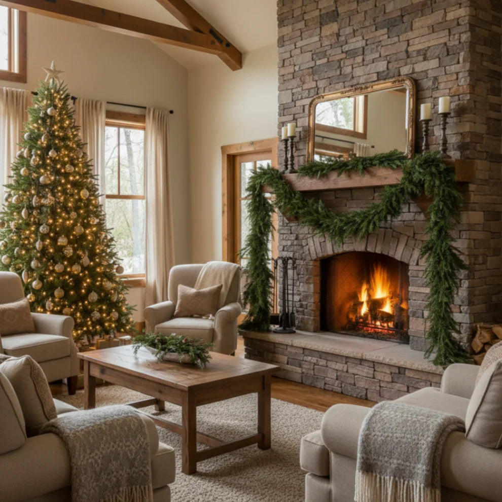 Highland Cedar Mantel Garland