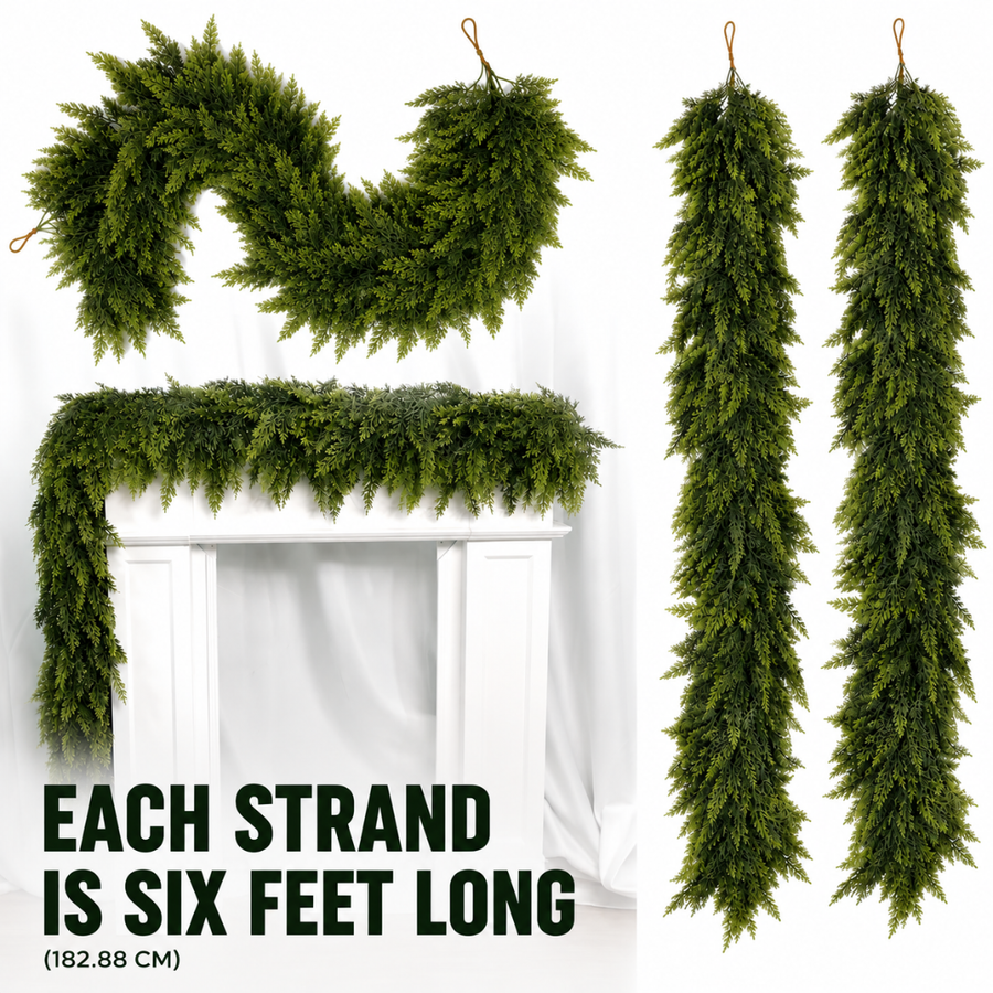 Highland Cedar Mantel Garland